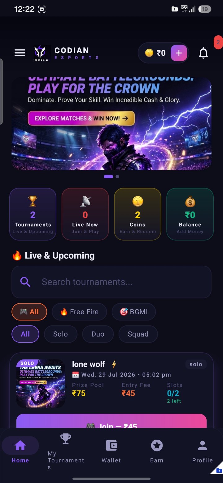 Codian Esports — Home